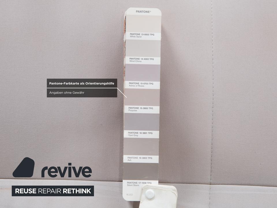 Ligne Roset Smala Dreisitzer Stoff Sofa Hellgrau Schlafsofa – Bild 11