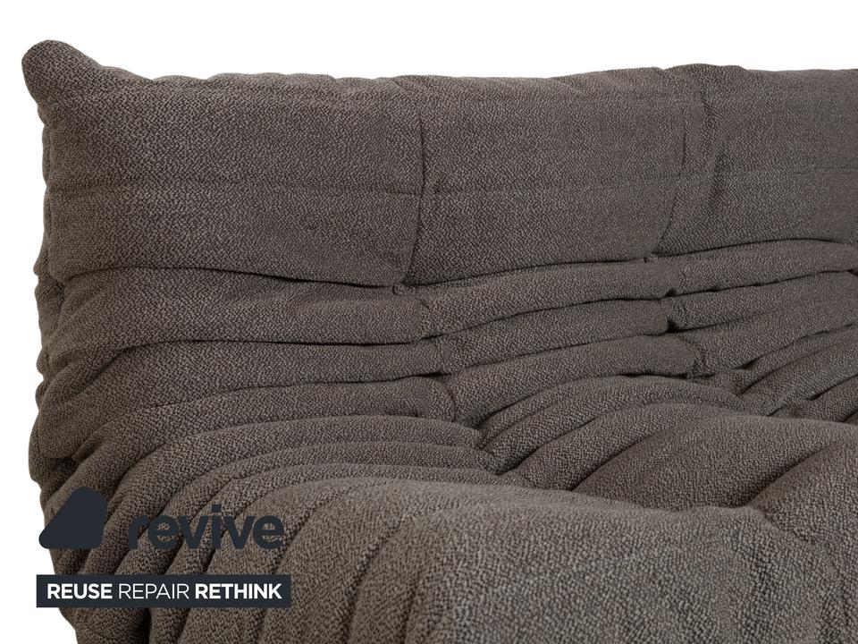 Ligne Roset Togo Stoff Grau Dreisitzer Neubezug ✨ – Bild 5