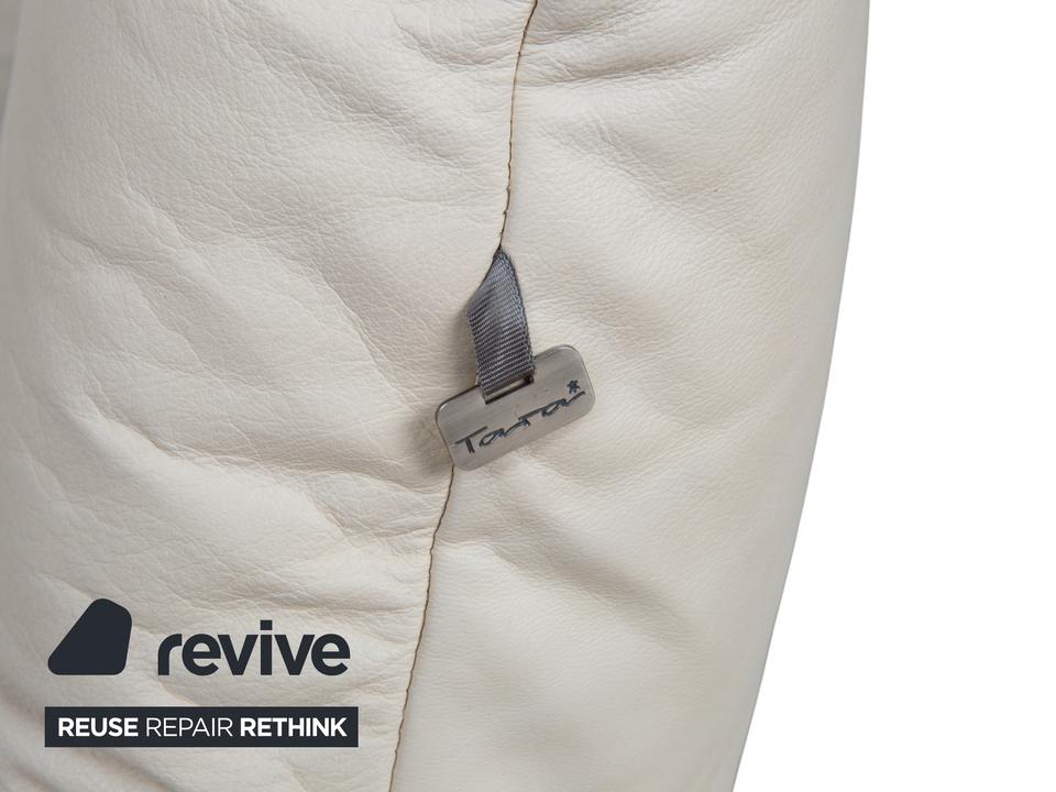 Koinor Rivoli Leder Zweisitzer Creme Weiß Grau Greige manuelle – Bild 16