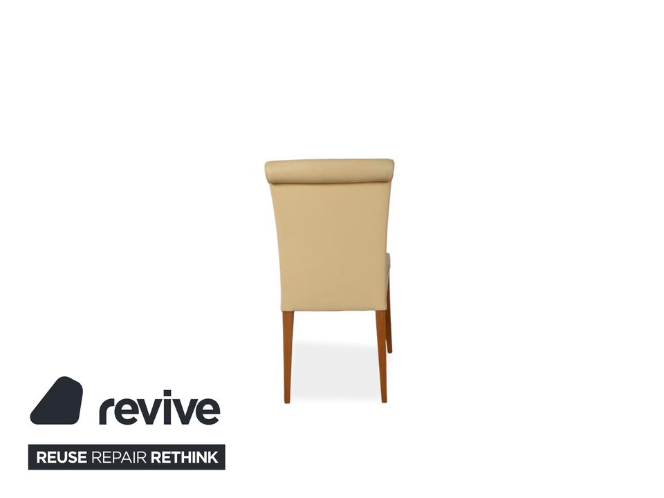 8er Garnitur Poltrona Frau Vittoria Leder Holz Gelb – Bild 10