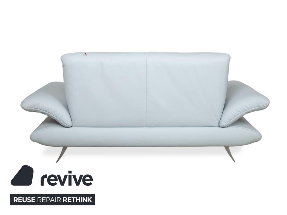 Koinor Rossini Leder Zweisitzer Hocker Blau Grau manuelle – Bild 19