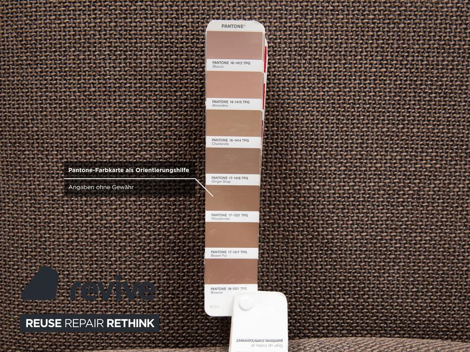 COR Conseta Stoff Zweisitzer Hocker Grau Braun Sofa Couch – Bild 13