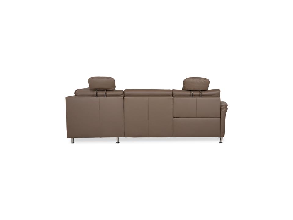 Polinova Leder Ecksofa Grau Braun Grau Taupe Couch elektrische – Bild 17