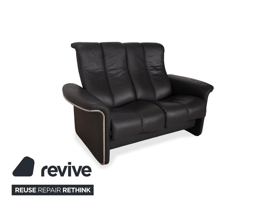 Stressless Soul Leder Zweisitzer Dunkelgrau Anthrazit manuelle – Bild 4