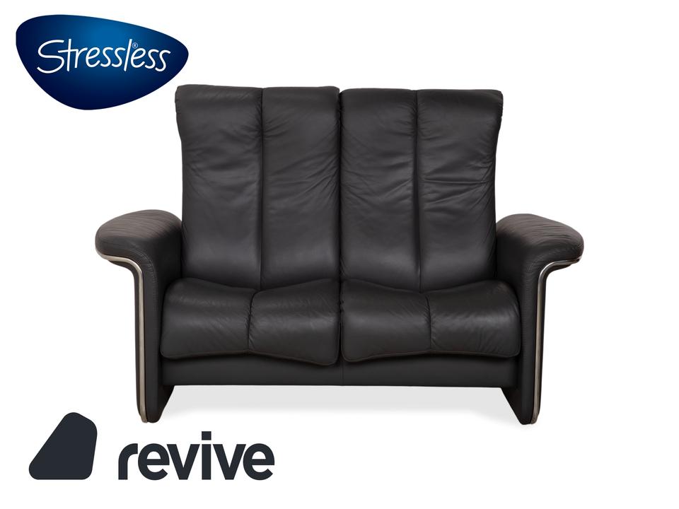 Stressless Soul Leder Zweisitzer Dunkelgrau Anthrazit manuelle