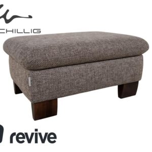 Willi Schillig Stoff Hocker Grau manuelle Funktion