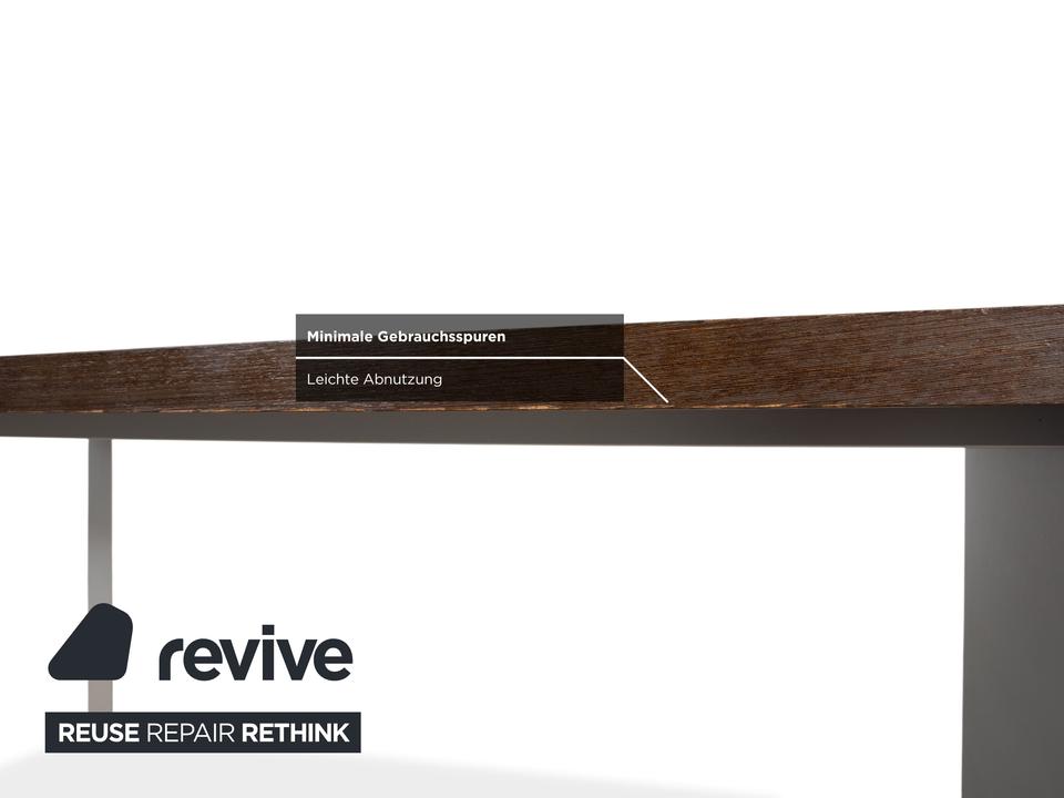 Walter Knoll Icon Holz Braun Grau Schreibtisch Schublade – Bild 6