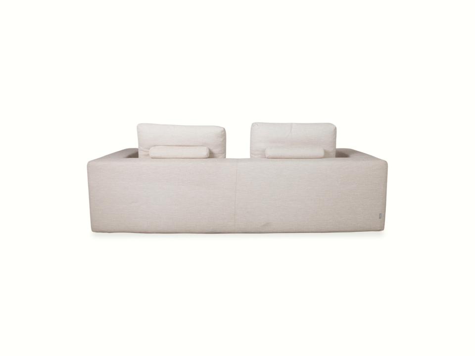 Sabe Italia Stoff Dreisitzer Creme Sofa Couch – Bild 13