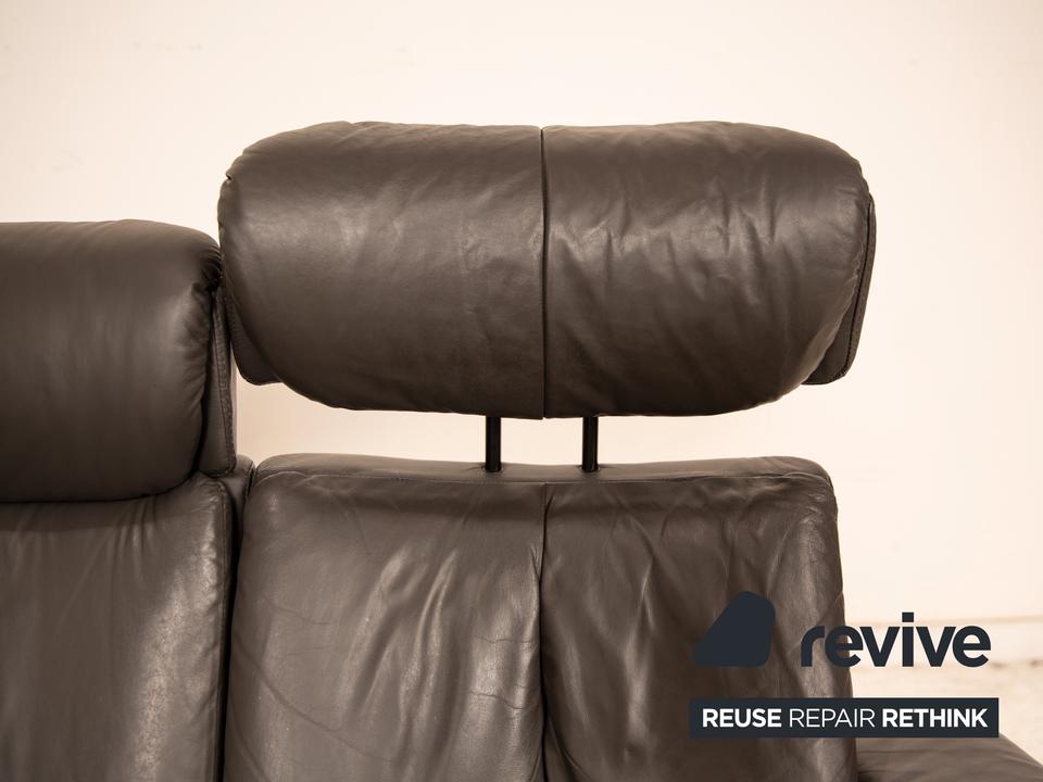 Stressless Legend Leder Ecksofa Schwarz manuelle Funktion Sofa – Bild 11