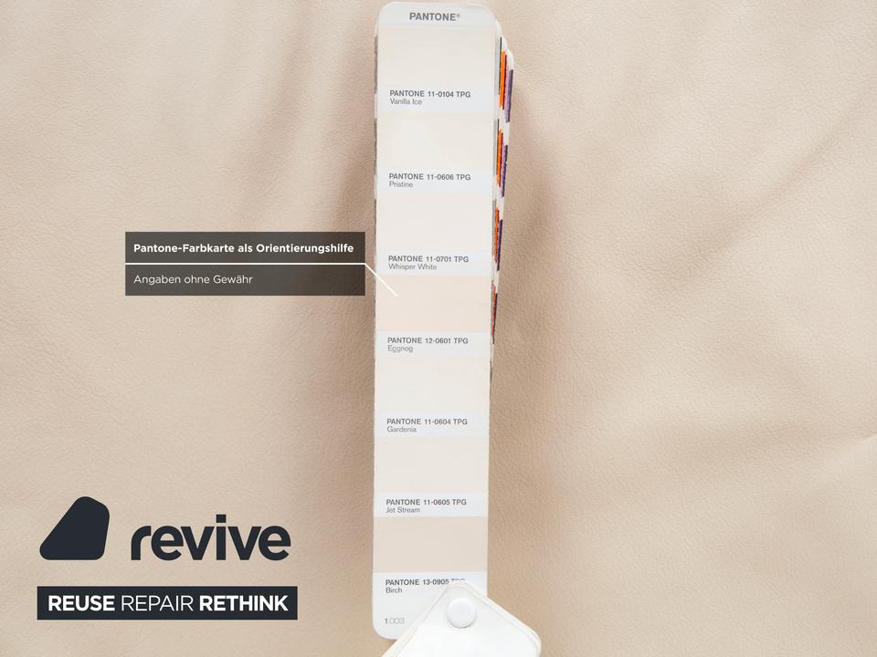 Koinor Rivoli Leder Dreisitzer Creme Weiß manuelle Funktion Sofa – Bild 12