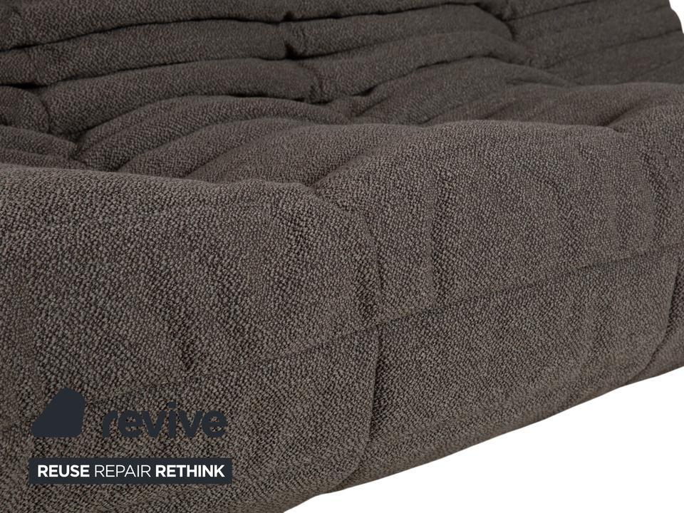 Ligne Roset Togo Stoff Grau Dreisitzer Neubezug ✨ – Bild 4