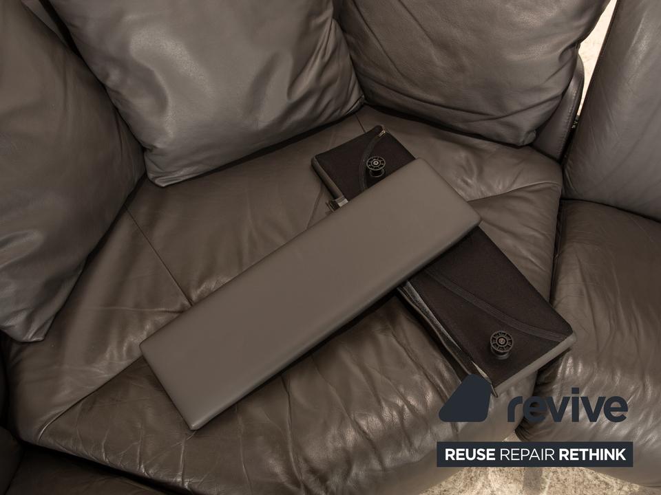 Stressless Legend Leder Ecksofa Schwarz manuelle Funktion Sofa – Bild 6