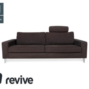 Ewald Schillig Stoff Dreisitzer Braun Grau Sofa Couch