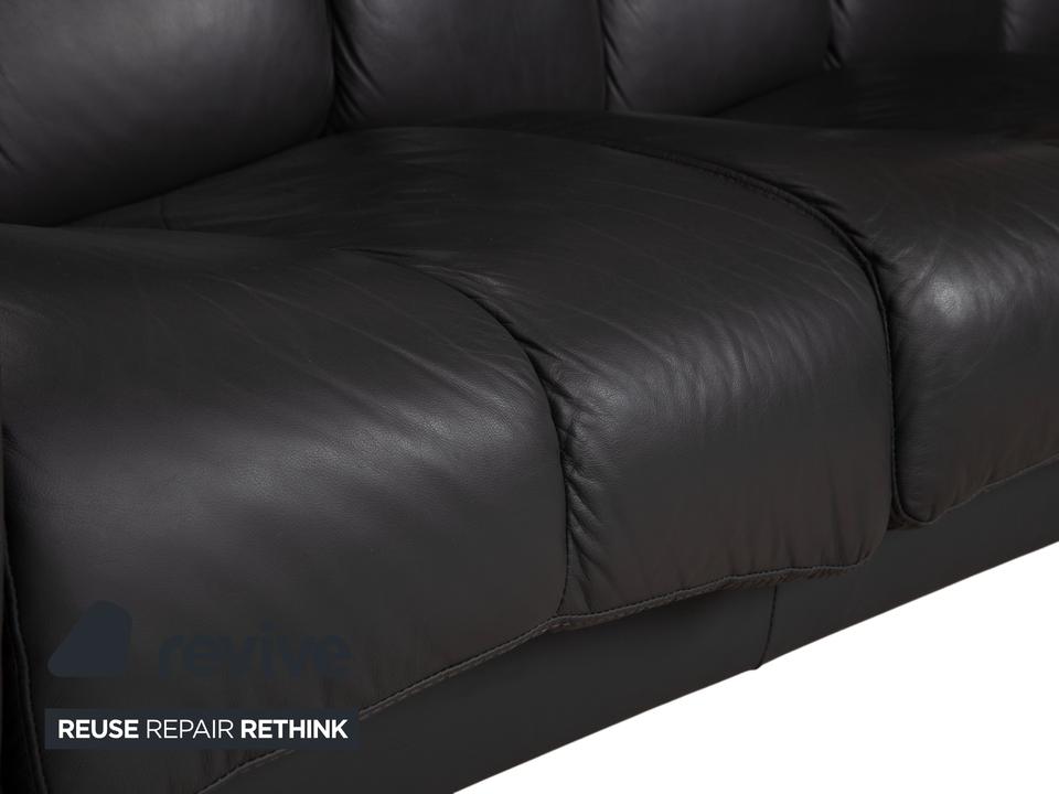 Stressless Soul Leder Dreisitzer Zweisitzer Dunkelgrau Anthrazit – Bild 13