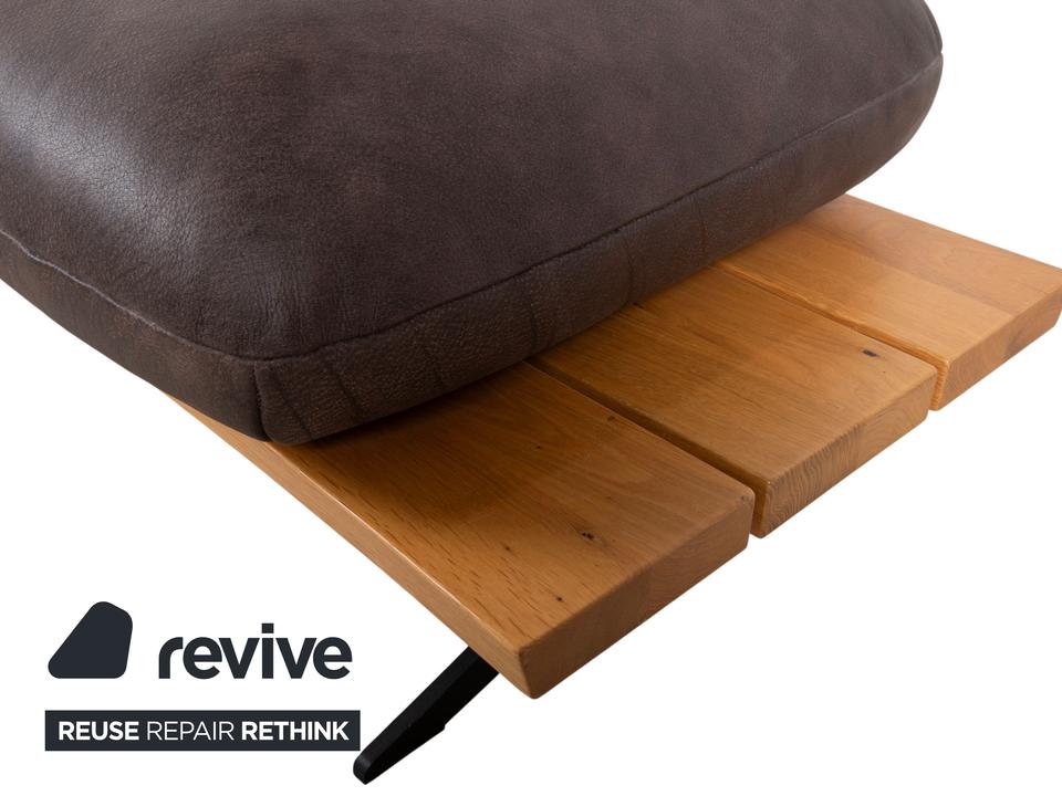 Koinor Marylin Leder Hocker Schoko Braun manuelle Funktion – Bild 10