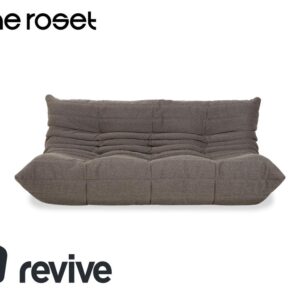 Ligne Roset Togo Stoff Grau Dreisitzer Neubezug ✨