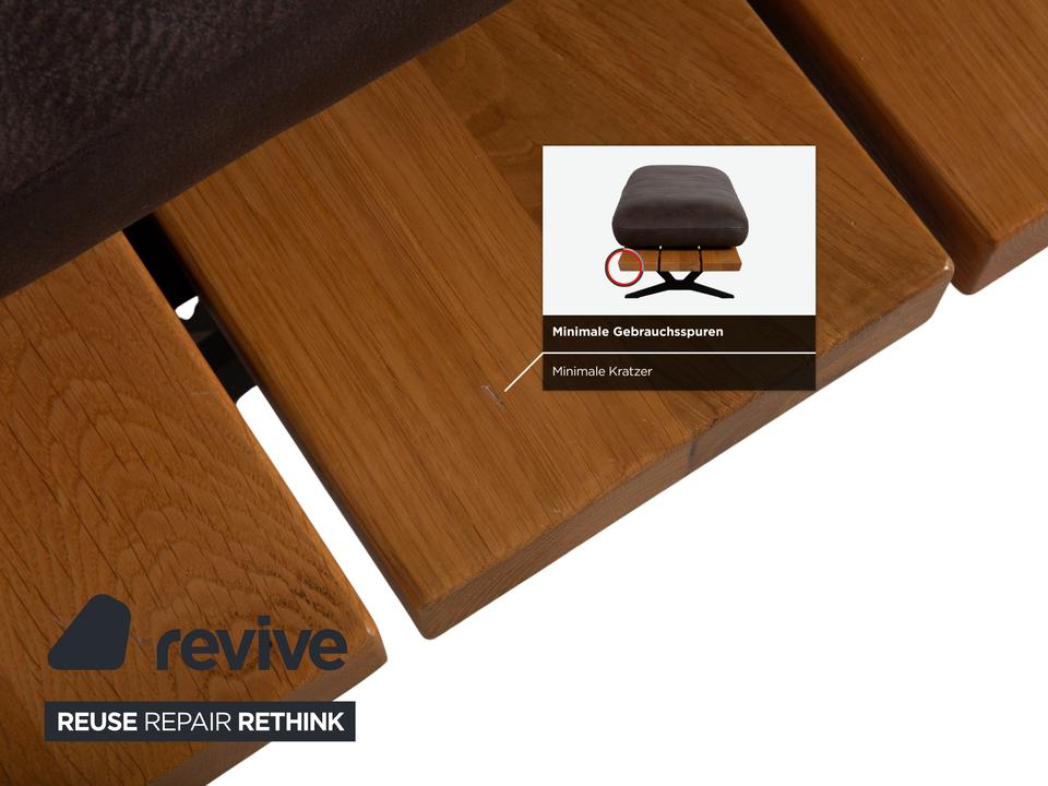 Koinor Marylin Leder Ecksofa Hocker Schoko Braun manuelle – Bild 18