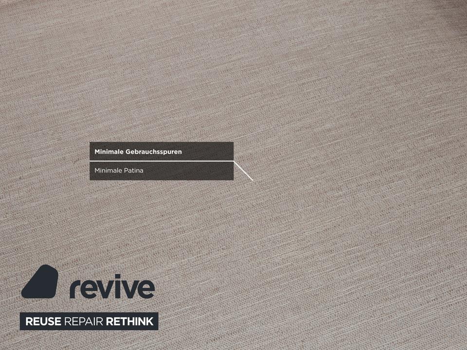 Sabe Italia Stoff Dreisitzer Creme Sofa Couch – Bild 8