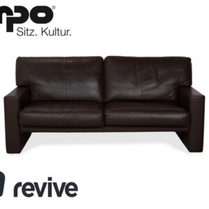 Erpo CL 100 Leder Zweisitzer Braun Sofa Couch