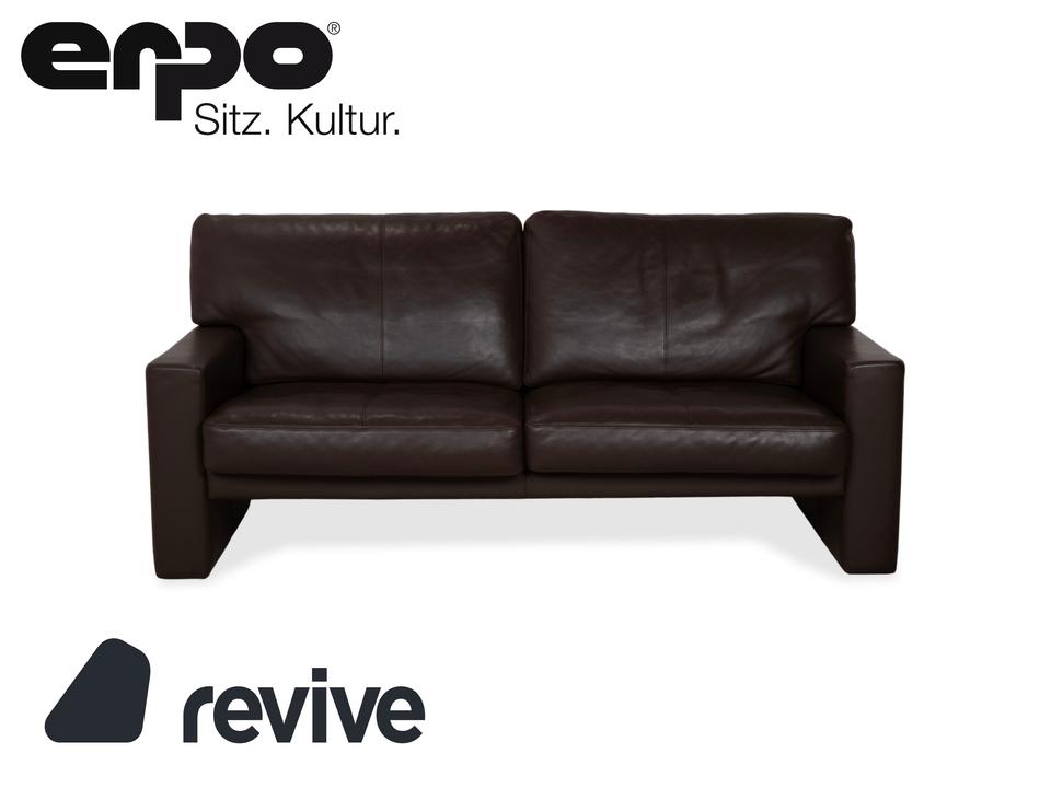 Erpo CL 100 Leder Zweisitzer Braun Sofa Couch