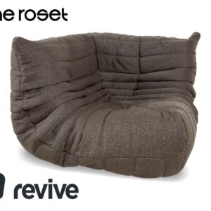 Ligne Roset Togo Stoff Sessel Grau Braun Eckteil Neubezug ✨