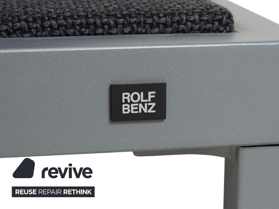Rolf Benz Nova Stoff Sessel Grau manuelle Funktion – Bild 10
