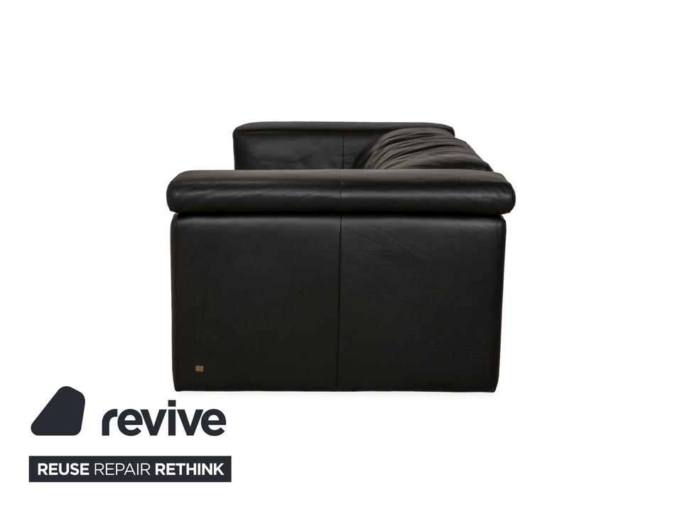 Rolf Benz 6800 Leder Dreisitzer Schwarz manuelle Funktion Sofa ✨ – Bild 11