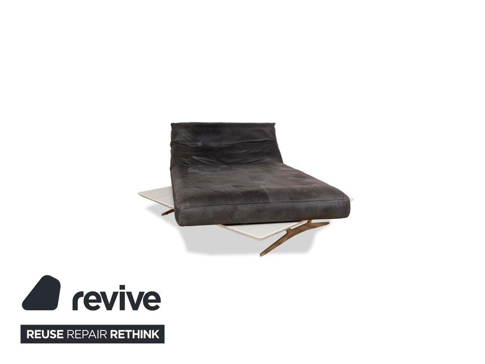 Koinor Marylin Leder Metall Liege Grau Weiß – Bild 3