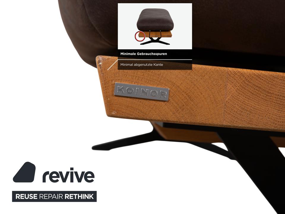 Koinor Marylin Leder Hocker Schoko Braun manuelle Funktion – Bild 11