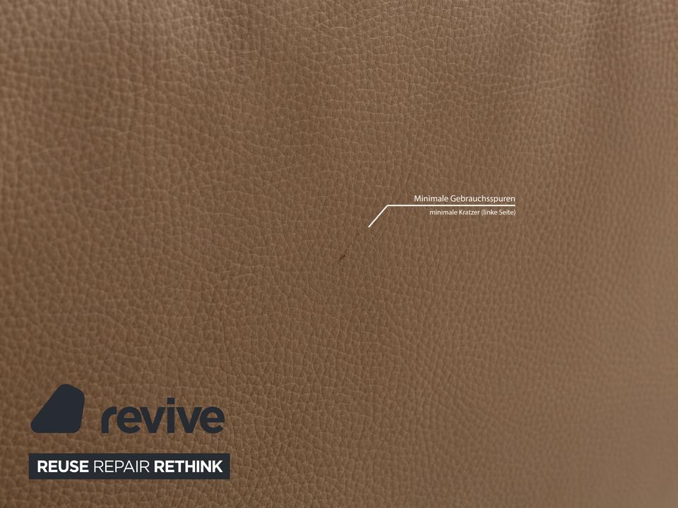 Saba Italia Leder Sessel Braun Hellbraun Beige – Bild 7