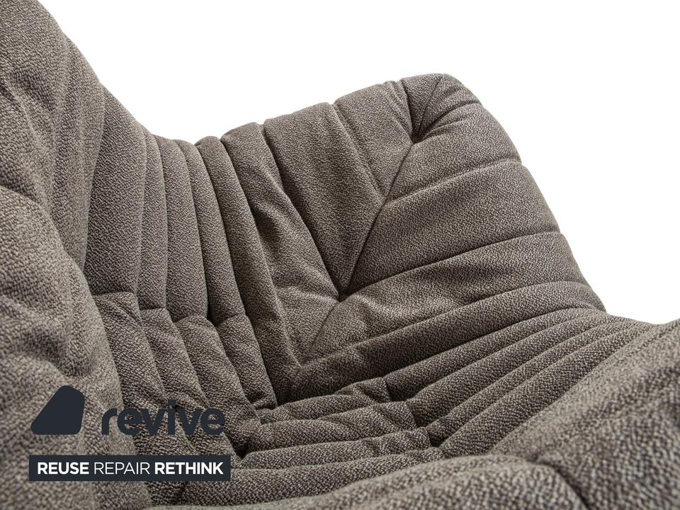 Ligne Roset Togo Stoff Sessel Grau Braun Eckteil Neubezug ✨ – Bild 4