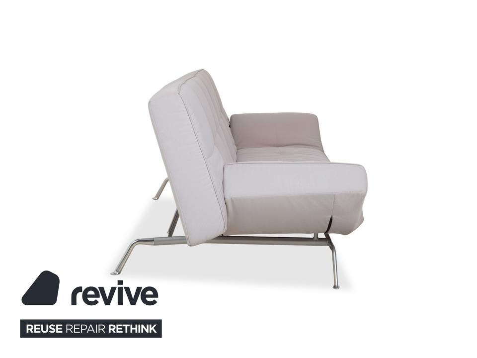 Ligne Roset Smala Dreisitzer Stoff Sofa Hellgrau Schlafsofa – Bild 13