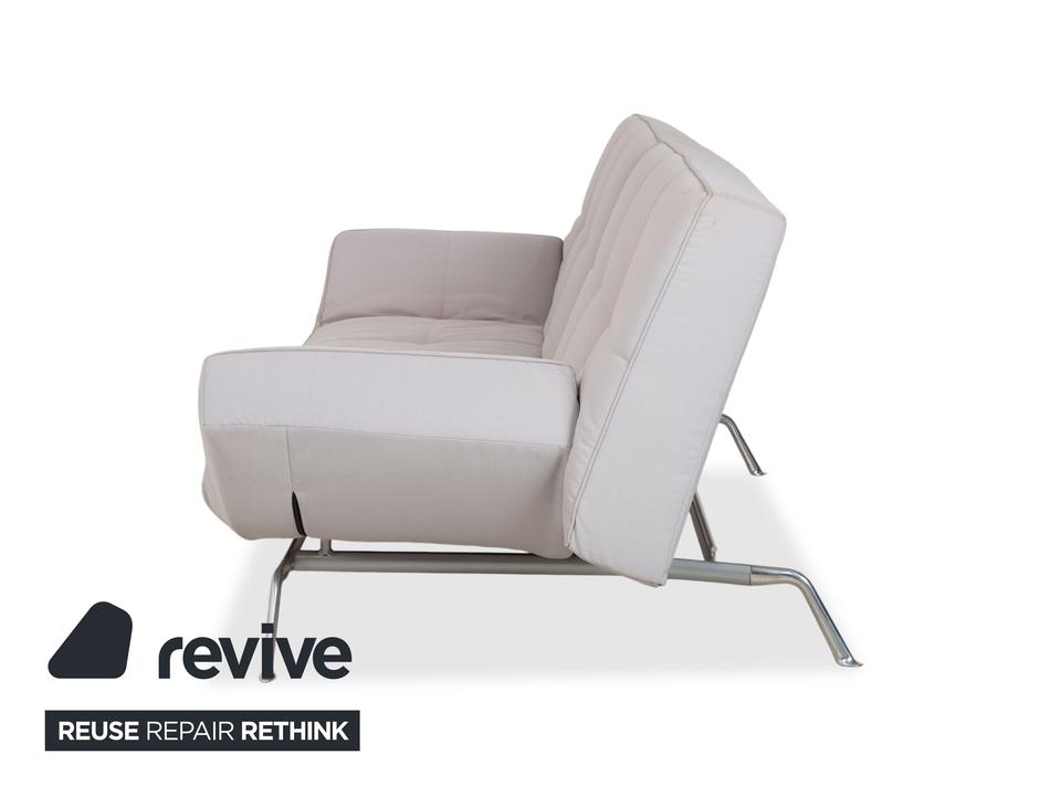 Ligne Roset Smala Dreisitzer Stoff Sofa Hellgrau Schlafsofa – Bild 15