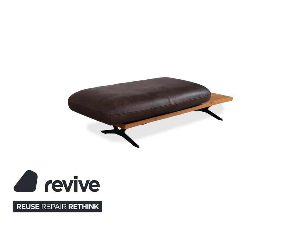 Koinor Marylin Leder Hocker Schoko Braun manuelle Funktion – Bild 5