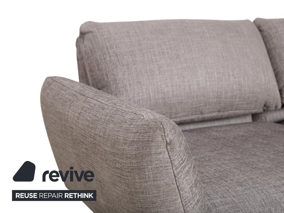Signet Messina Stoff Zweisitzer Grau manuelle Funktion Sofa – Bild 11