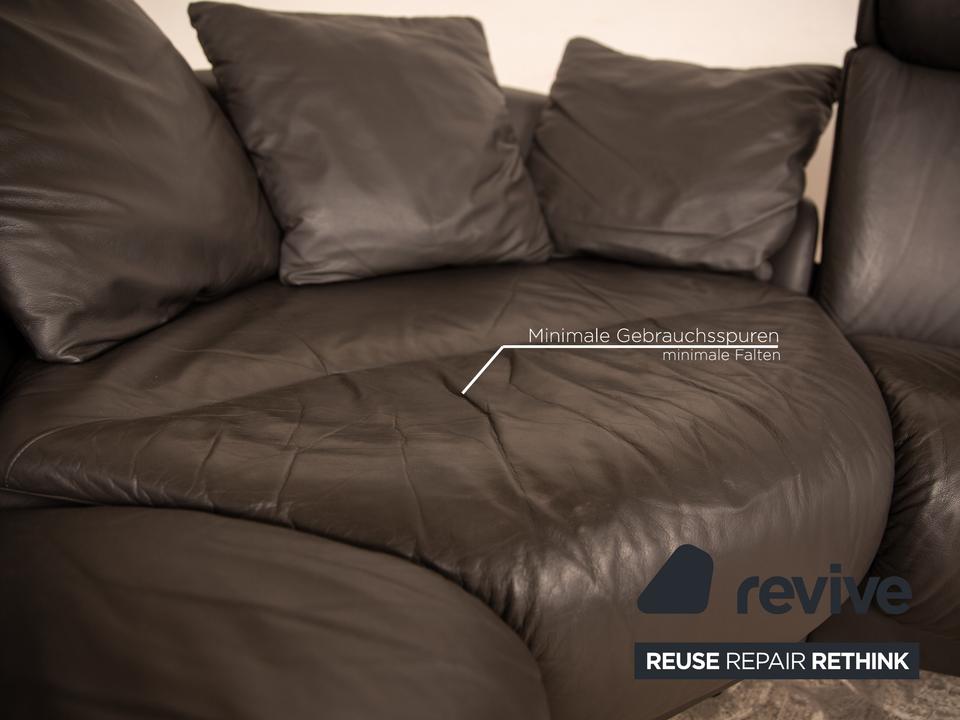 Stressless Legend Leder Ecksofa Schwarz manuelle Funktion Sofa – Bild 7