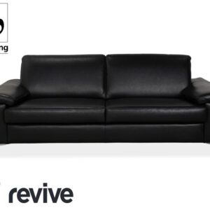 Musterring MR 2875 Leder Zweisitzer Schwarz Sofa Couch