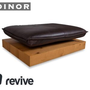 Koinor Free Motion Edit 3 Leder Hocker Schoko Braun Holz