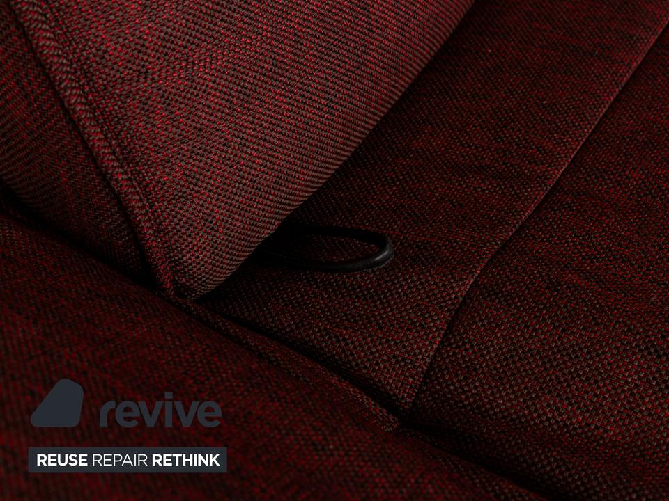 de Sede DS 450 Stoff Sofa Rot Zweisitzer Funktion Relaxfunktion – Bild 6