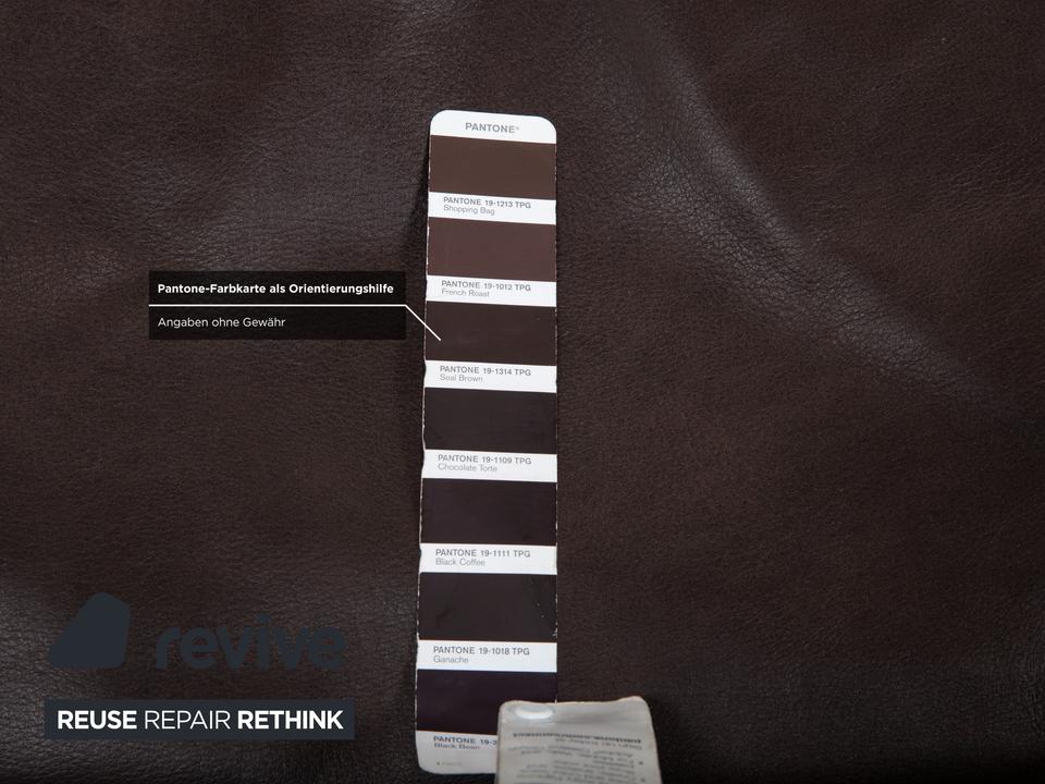 Koinor Marylin Leder Ecksofa Hocker Schoko Braun manuelle – Bild 20