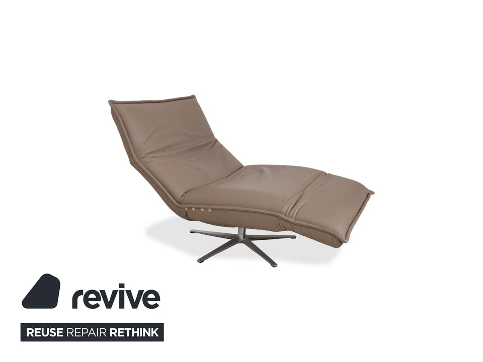 Koinor Epos Leder Sessel Beige Taupe elektrische Funktion Akku – Bild 6