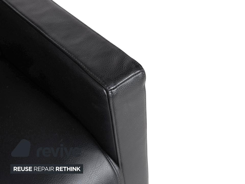 Rolf Benz EGO Leder Sessel Schwarz manuelle Funktion – Bild 6