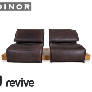 Koinor Free Motion Edit 3 Leder Zweisitzer Sofa Schoko Braun