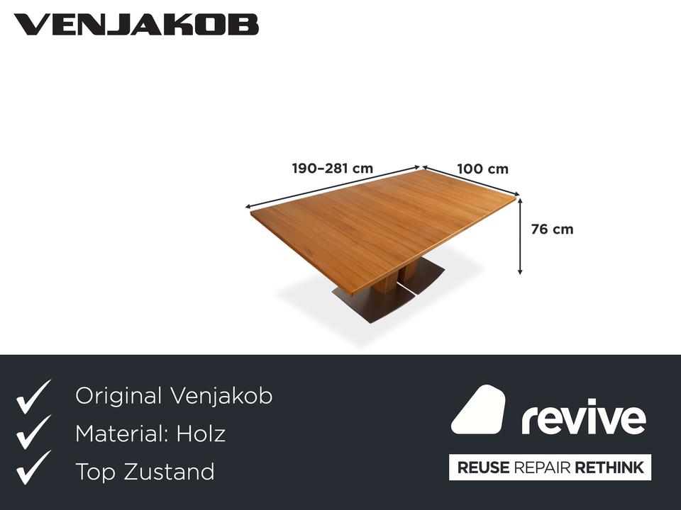 Venjakob Holz Esstisch Braun Ausziehfunktion – Bild 2