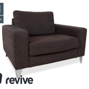 Ewald Schillig Stoff Sessel Braun Grau