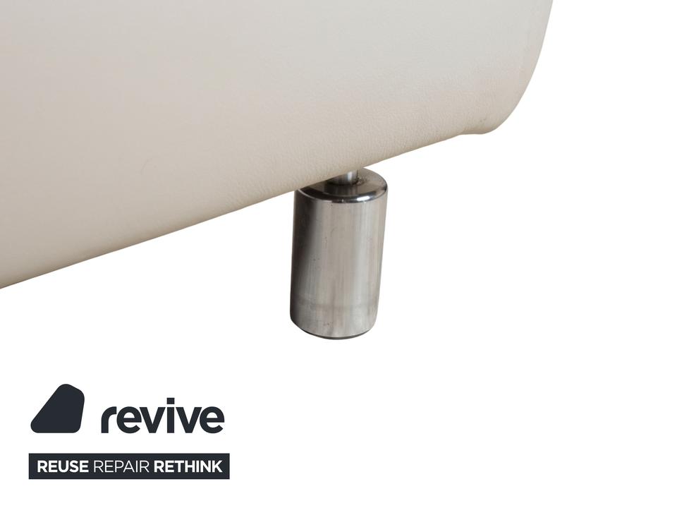 Koinor Rivoli Leder Zweisitzer Creme Weiß Grau Greige manuelle – Bild 12