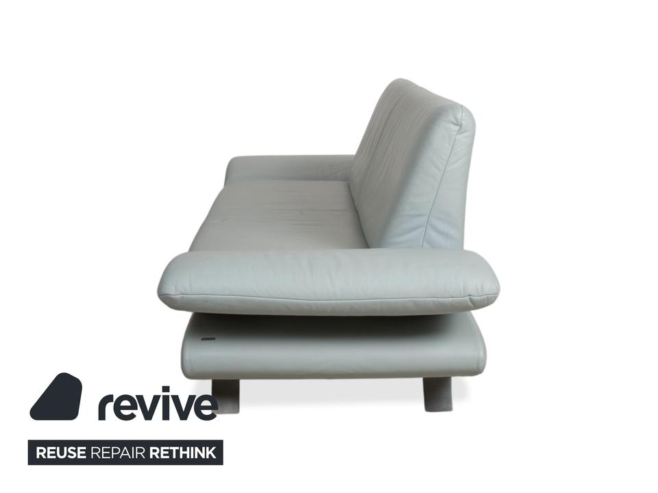 Koinor Rossini Leder Zweisitzer Blau Eisblau manuelle Funktion – Bild 15