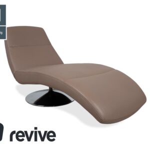 Ewald Schillig Silence Leder Liege Braun