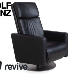 Rolf Benz EGO Leder Sessel Schwarz manuelle Funktion