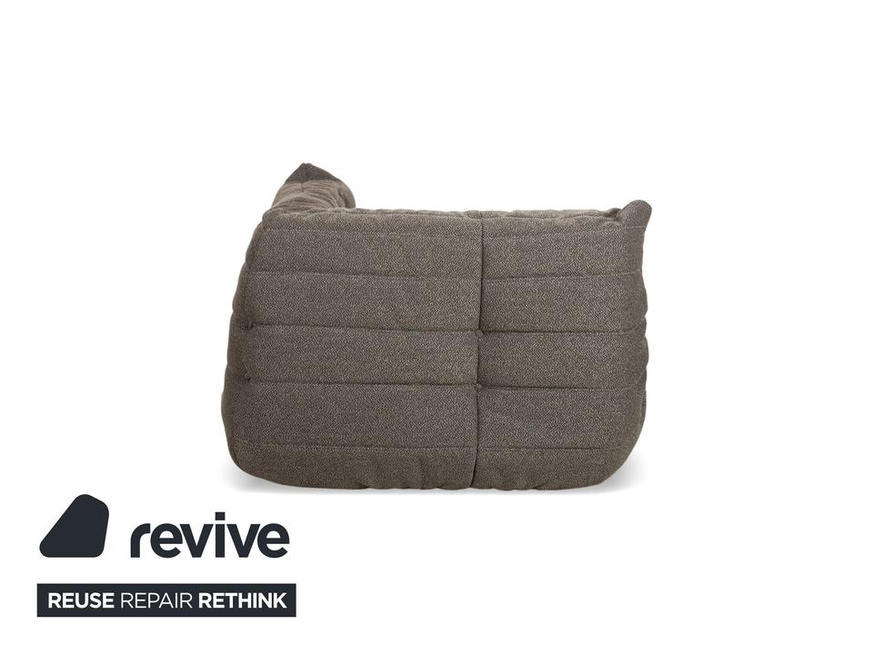 Ligne Roset Togo Stoff Sessel Grau Braun Eckteil Neubezug ✨ – Bild 8